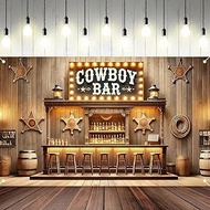 BlissYard Western Cowboy Backdrop Banner Wild West Photography Background 71 x 43 inches Cowboy Bar 