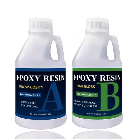 Epoxy Resin Kit , Clear 2 Part Resin High Gloss for Casting Coating, Countertop, Table Top, Resin Ar