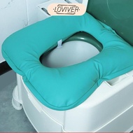 [Loviver] Commode Seat Cushion Soft Toilet Seat Pad for Patients Handicapped Bedridden