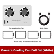 SOONPHO SP-A8 Camera Cooling Fan for Canon Sony FUJI A7M4 ZVE1 A6700 A7C2 ZVE10 ZV1 R5 90D XS10 XT4