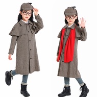 Children Adult Halloween Detective Sherlock Holmes cosplay Detective cosplay Costume