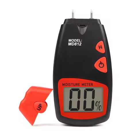ABJZ Timber Digital Moisture Tester Paper Water Contain Tester 5% to 40% Water Content Measurement f