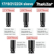 Mekitor impact wrench to drill adapter 1/2 inch Hex Socket Wrench Spanner 5Pcs 17-24Mm wrench adapte