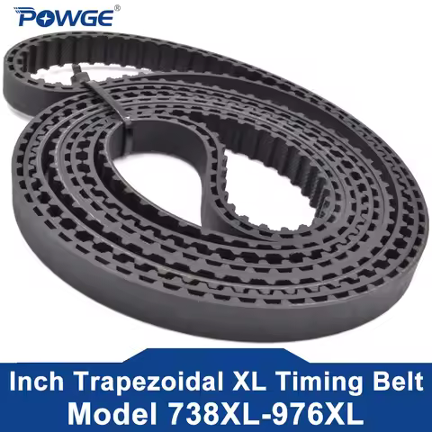 POWGE 2PCS XL Timing belt Lp=738 746 748 754 756 762 770 788 828 840 850 860 884 888 900 926 950 952