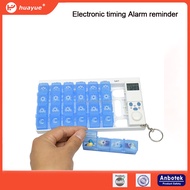 28 grids One month pill box portable timing reminder to take medicine alarm clock reminder PFT-59