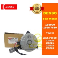 Denso Radiator Fan Motor - 168000-1690 / 16800-7810 - Wish 2010- ZGE20 ZGE21 ZGE22