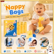 Nappy Sacks Baby Diaper Bags Disposable Plastic Nappy Bag Portable Nappy Garbage Bag Thick Trash Bag