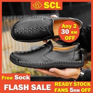 fgdtres [ SCL ] [4 Colors]2023 Men's Shoes Cow Slip-on Kulit Lelaki Large Size 38 48