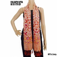 Scraf Syal Batik Sutra Warna