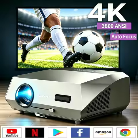 4K 3800 ANSI native full hd video projector 2.4+5G wifi auto focus android TV movies video projector