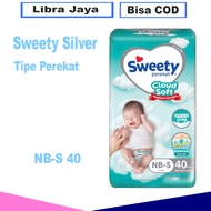 Sweety Silver Comfort NB-S40 Popok New Born Tipe Perekat - Pampers Bayi Baru Lahir - Libra Baby Shop