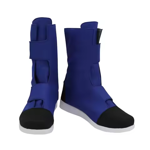 Euro 7 Cos Son Goku Cosplay Boots Blue Shoes Custom Made Any Size 【【【2