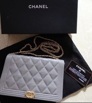 Chanel 灰色WOC Wallet on chain Hangbag