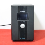 เครื่องสำรองไฟ LEONICS UPS รุ่น USV-1000 1000va/600w เครื่องพร้อมแบตเตอรี่ Battery พร้อมใช้งาน