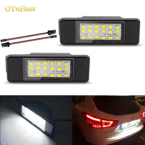 2pcs For Nissan LED License Plate light X-Trail Qashqai March Teana Primera P12 Pathfinder R51 Juke 
