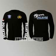 HITAM Intansi POLANTA / POLICE LALU LINTAS LONG SLEEVED T-SHIRT BLACK