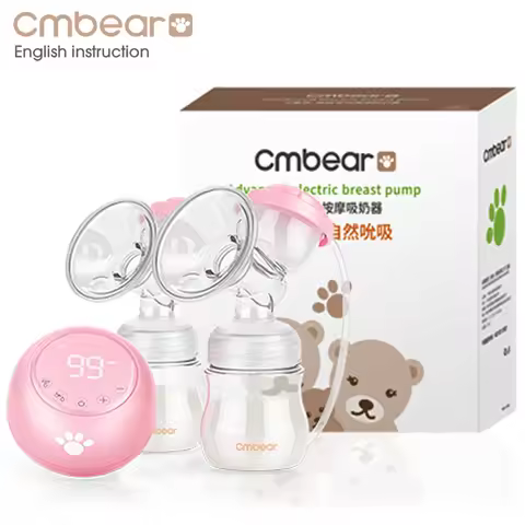 Cmbear Double Electric Breast Pump Powerful Suction Newborn Baby Breast Feeding infantil USB breast 