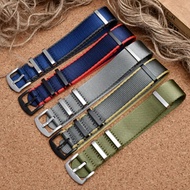 High Quality Nylon Manufacturer Parachute Elastic Watch Belt Waterproof Watch Band 20 22mm for Samsu