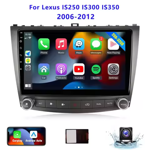 10.1" Wireless Car Radio for Lexus IS250 IS300 IS350 2006-2012 2G+32G HD Touch Screen Car Stereo wit