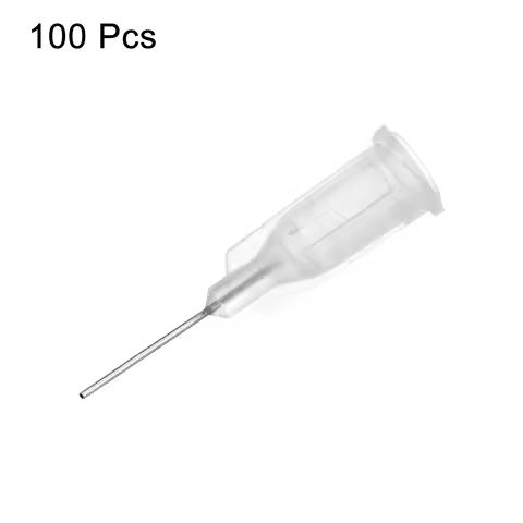 100pcs Industrial Blunt Tip Needle 16G 22G 23G 24G 25G 26G 27G 1/2 Inch with Connector Dispensing Ne