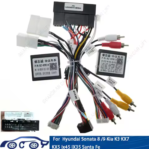 16Pin Car Radio Wiring Harness Adapter Canbus Box Spdif Amplifier Decoder For Hyundai Sonata 9 Kia K