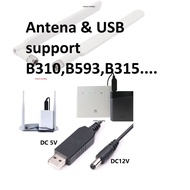 1 Pair B310 4G LTE SMA External Antenna Huawei Modem Router B315 B593 B525 E5186 unifi air zte mf286