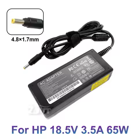 18.5V 3.5A 4.8*1.7mm 65W AC Power Laptop Charger Adapter For HP Compaq 6720s 500 510 520 530 540 620