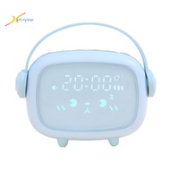 Sr Mini Wireless Rechargeable Cute Angel Shape LED Night Light Mute Alarm Clock