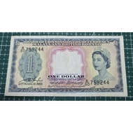 Duit lama 1$ Malaya and British Borneo untuk koleksi
