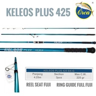 joran surf orca keleos plus 425 cm carbon ringan kuat sambung 3 full fuji