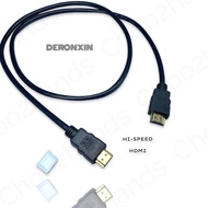 DERONXIN HDMI 1.4 HD ยาว 1 เมตร HDMI ชุบทองคำ 2K 4K สายต่อหน้าจอ คอมพิวเตอร์ ทีวี Notebook