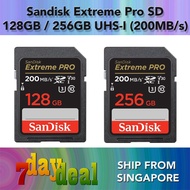 Sandisk Extreme Pro SD XC 128GB / 256GB UHS-I Card (200MB/S) – V30