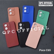 Case poco C65 Case Pro Camera Case Slim BlackMatte Silicone Color Case poco C65
