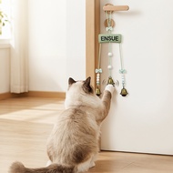 Bowknot Beaded Pet Doorbell, Hanging Portable Training Bell for Dogs and Cats, Punch-free Alarm Acce