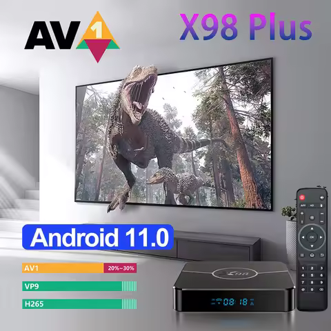 Android 11 X98 Plus Smart TV Box Amlogic S905W2 4GB 32GB 64GB TV Box 2.4G/5G Dual WIFI 4K 60fps BT S