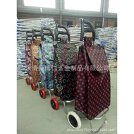 Supermarket Two-Wheel Shopping Cloth Bag Trolley Cart Luggage Cart LOGO Advertising Promotion Printa