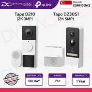 【FAST SHIPPING】TP-Link Tapo D230S1 D210 Tapo Smart Battery Video Doorbell