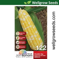 Sweet Corn Bi-Color Double Joy (30 seeds) 超级黄白玉米 Jom Tanam by Crop Power JT122 Biji Benih