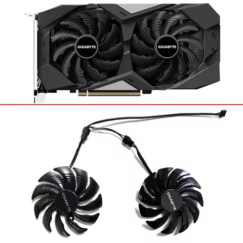 New 2pcs 88MM T129215SU 0.5A Cooling Fan For Gigabyte RTX 1650 1660 1660 Ti 2060 2070 Super Graphics