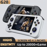 G28 Retro Handheld Video Game Console Linux System 4.3 Inch PI Screen Portable Pocket Video PlayerHT