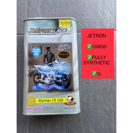 JETRON 1L 15W50 FULLY SYNTHETIC MINYAK ENGINE OIL ENJINE LUBE Y15ZR Y15 LC135 LC EX5 CASTROL SHELL M