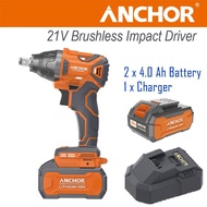 Anchor 20V Brushless 1/2" Impact Driver Wrench C/W 4.0Ah DCW1-B2