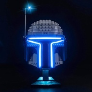 BrickBling LED Light Compatible with Lego Jango Fett Helmet 75408, Creative Lighting Compatible with