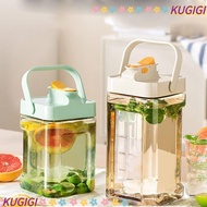KUGIGI Water Bottle with Faucet, Outdoor Camping Large Capacity Kettle Cold Water Bottle,  2.3L/3.5L