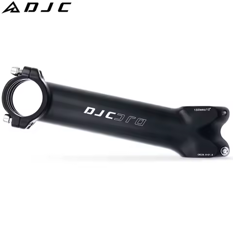 DJC Bike Stem 150mm 12 Degree 31.8mm Clamp 1-1/8" 28.6mm Fork Super Long for Road Bike, Mountain Bik