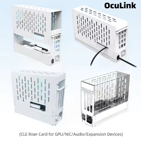 Laptop eGPU Metal Case Oculink/M.2 NVMe 8611 External Graphics Card GPU Dock PCI-E 4.0 X4 Notebook G