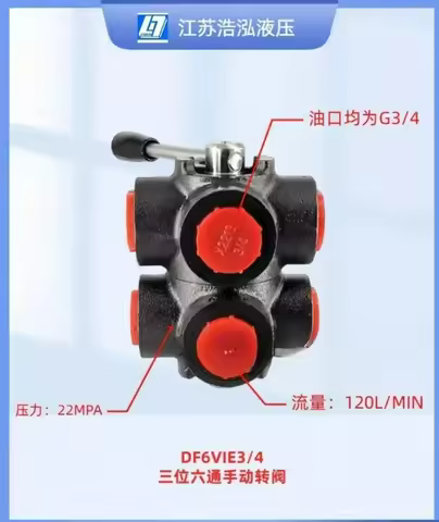 Manually switch between hydraulic valve/high-pressure directional valve