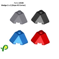 Part No. 13548 Plastic Wedge 2 x 2 (Slope 45 Corner)