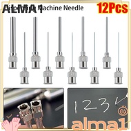 ALMA 12Pcs Industrial Glue Injection Needle, Stainless Steel Blunt Tip Dispensing|Needle, Durable 25