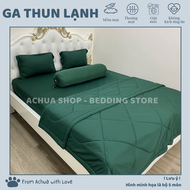 FREESHIP - Bộ Ga Giường Thun Lạnh 4 Món ACHUASHOP - Chăn Mền Lẻ - Vỏ Gối Lẻ - Bộ Ga Trải Giường Ga N